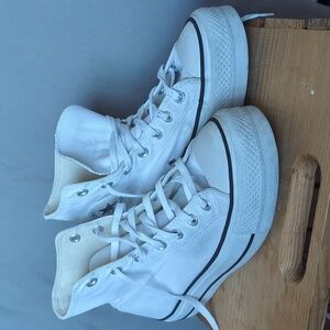 Women's White Converse 8.5